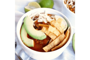 Soy chorizo vegan chili